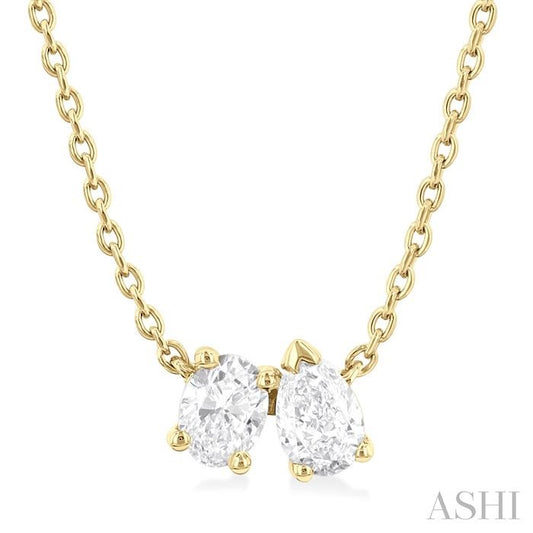 ASHI Toi Et Moi Diamond Fashion Pendant 90435PPFHPDYG