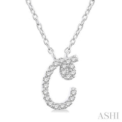 ASHI Script 'C' Initial Diamond Pendant 90469PPTSPDWG-C