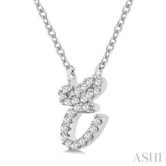 ASHI Script 'E' Initial Diamond Pendant 90469PPTSPDWG-E