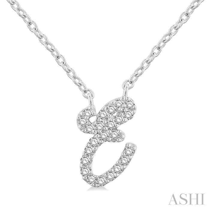 ASHI Script 'E' Initial Diamond Pendant 90469PPTSPDWG-E