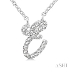 ASHI Script 'E' Initial Diamond Pendant 90469PPTSPDWG-E