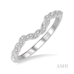 ASHI Diamond Wedding Band 244L8PPFHWG-WB