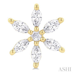 ASHI Floral Diamond Fashion Earrings 90494PPFGERYG