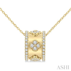 ASHI Clover Diamond Fashion Pendant 905G3PPFGPDYG