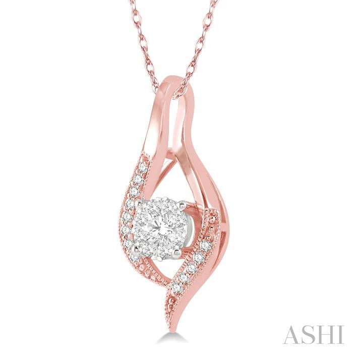 ASHI Round Shape Lovebright Diamond Pendant 906A6PPFGPDPW