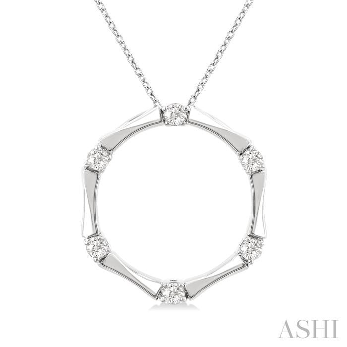 ASHI Diamond Fashion Bamboo Pendant 906G6PPFGPDWG