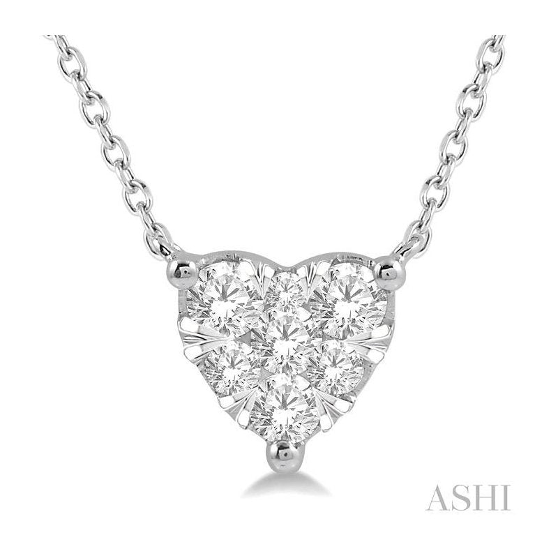 ASHI Heart Shape Lovebright Essential Diamond Pendant 9941QPPFHNKWG