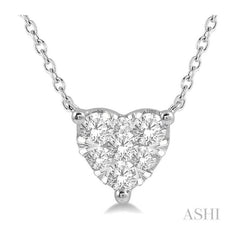 ASHI Heart Shape Lovebright Essential Diamond Pendant 9941QPPFHNKWG
