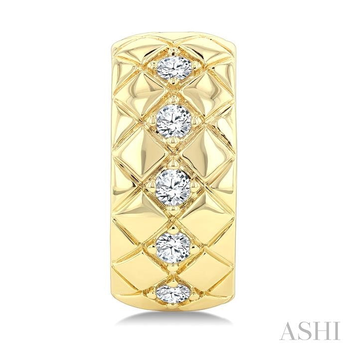 ASHI Bold Diamond Fashion Half Hoop Earrings 909H7PPTGERYG