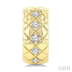 ASHI Bold Diamond Fashion Half Hoop Earrings 909H7PPTGERYG