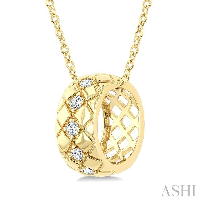 ASHI Bold Diamond Fashion Pendant 909H8PPTGPDYG