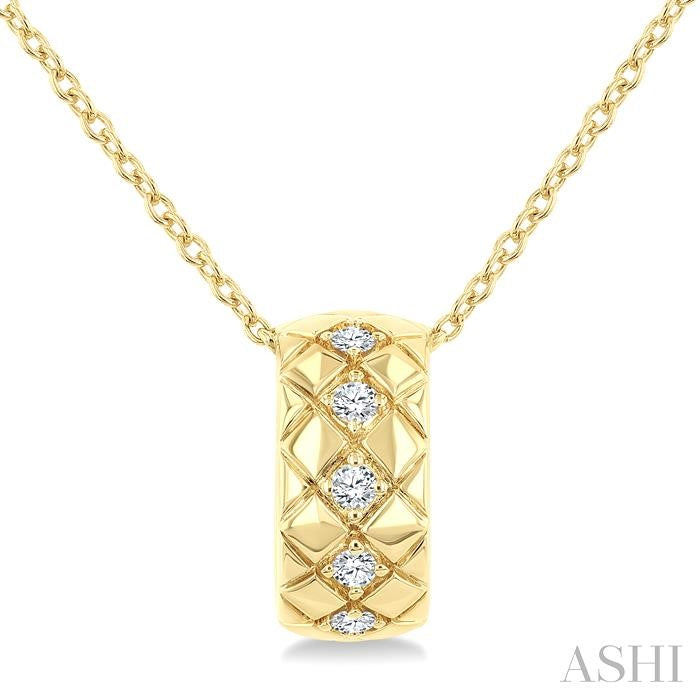 ASHI Bold Diamond Fashion Pendant 909H8PPTGPDYG