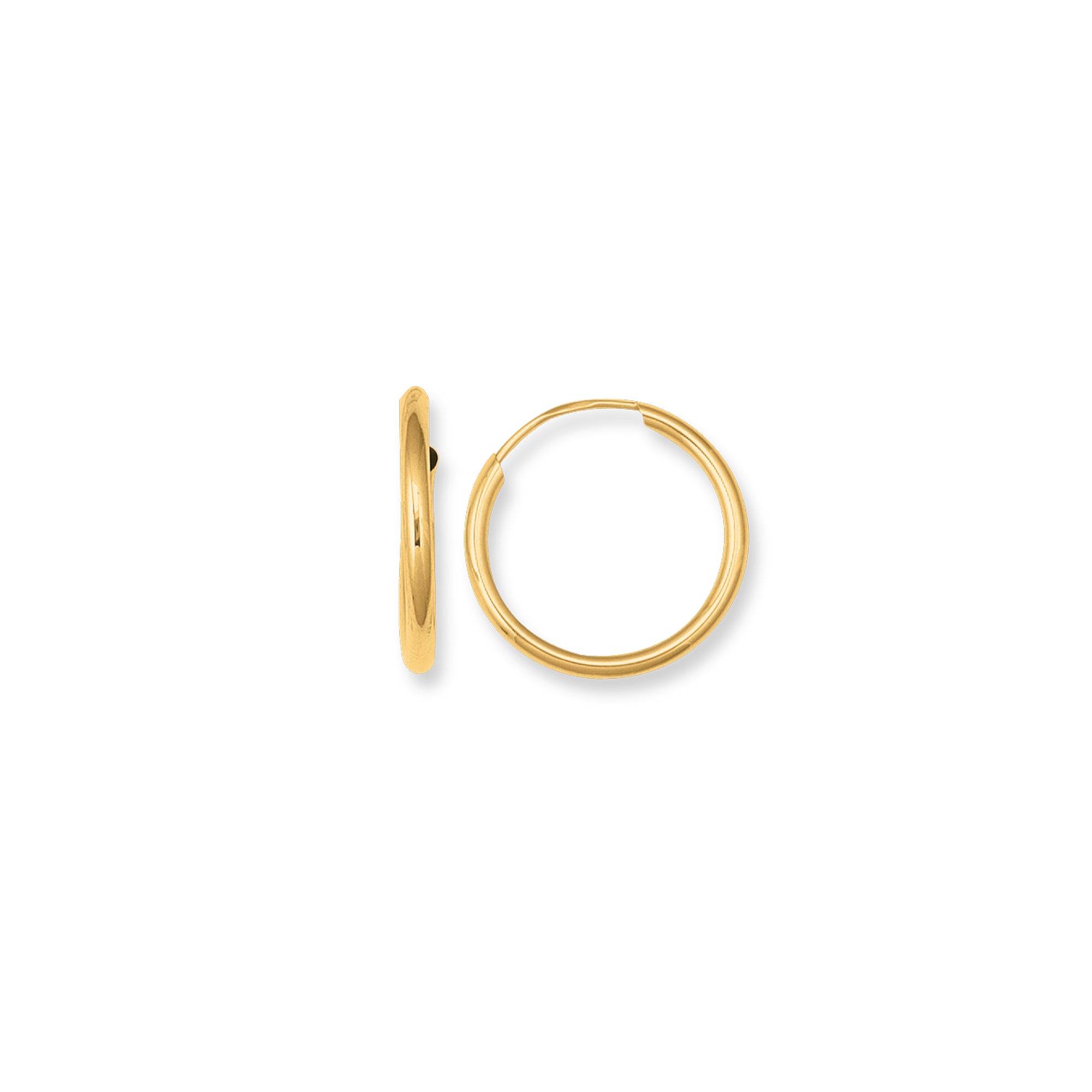 Royal Chain 10K Gold Endless Hoop Earring ER910