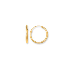 Royal Chain 10K Gold Endless Hoop Earring ER910