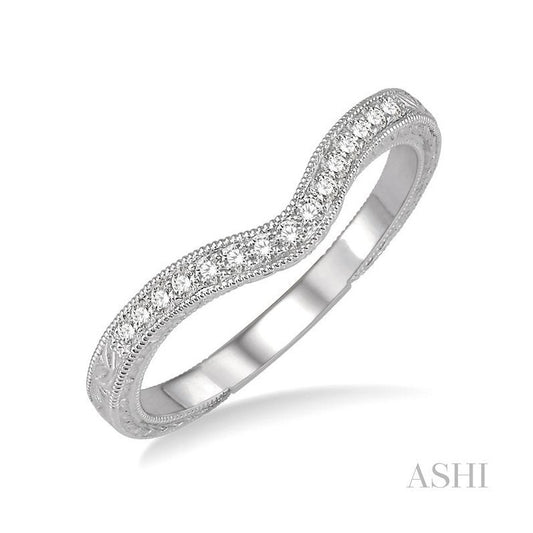 ASHI Diamond Wedding Band 26088PPFHWG-WB