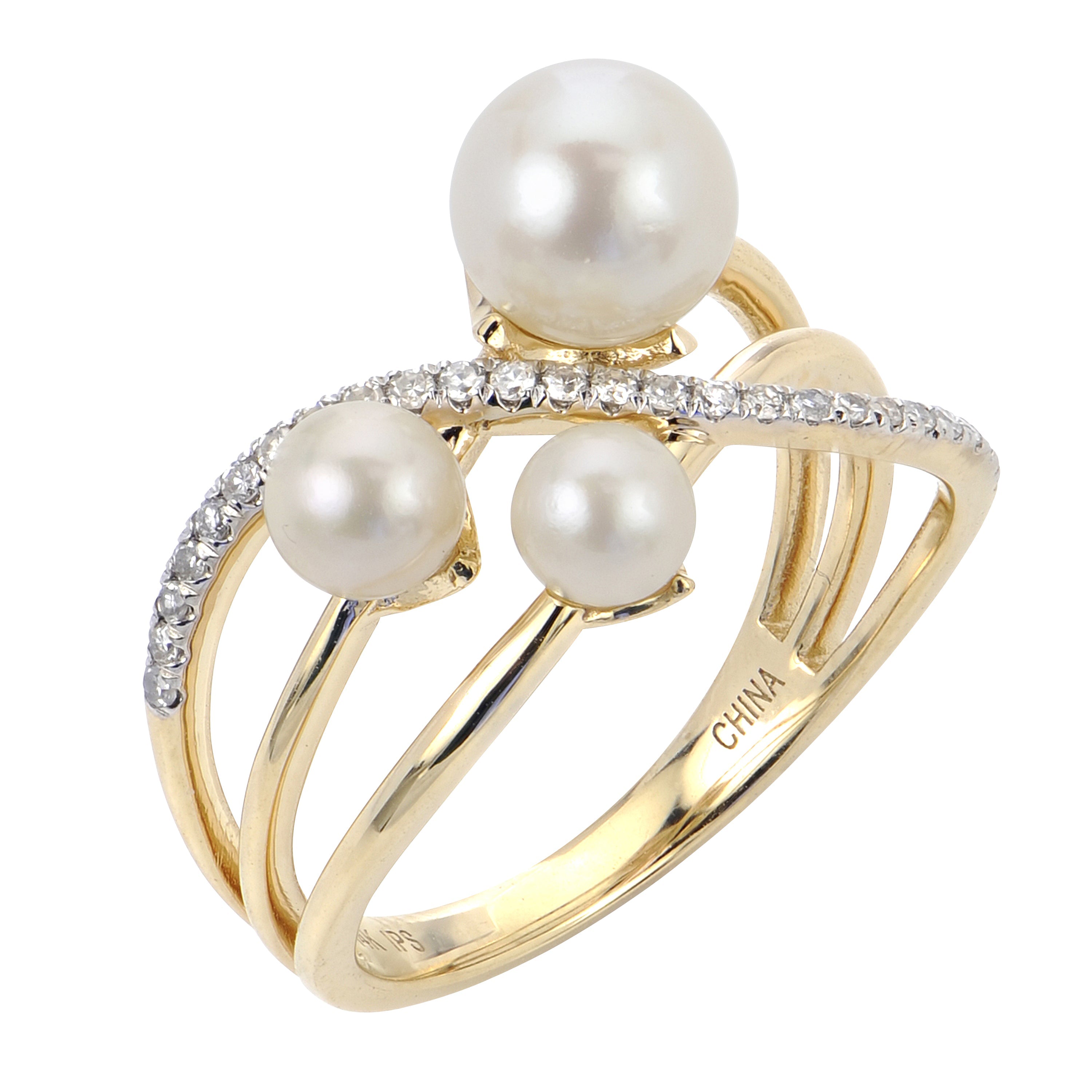 Parkplace Pearls 14KT Yellow Gold Freshwater Pearl Ring 912247/FWAA-7