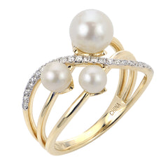 Parkplace Pearls 14KT Yellow Gold Freshwater Pearl Ring 912247/FWAA-7