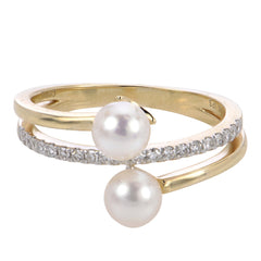 Parkplace Pearls 14KT Yellow Gold Akoya Pearl Ring 912662/A-7