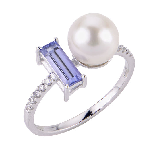 Imperial Partners 14KT White Gold Freshwater Pearl Ring 912980/FWAA-7