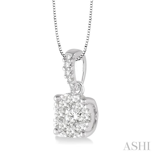 ASHI Round Shape Lovebright Essential Diamond Pendant 912C2PPFVPDWG