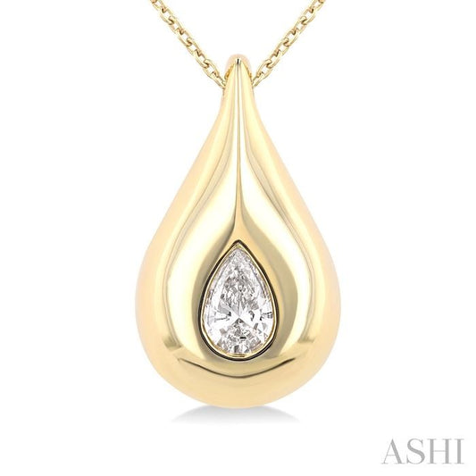 ASHI Pear Shape Diamond Fashion Pendant 912G6PPFGPDYG