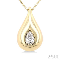 ASHI Pear Shape Diamond Fashion Pendant 912G6PPFGPDYG