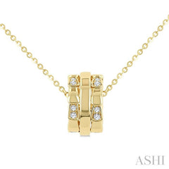 ASHI Diamond Rondelle Fashion Pendant 912J8PPFGPDYG