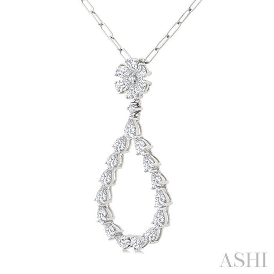 ASHI Pear Shape Diamond Fashion Pendant 913G0PPFGPDWG-1.85