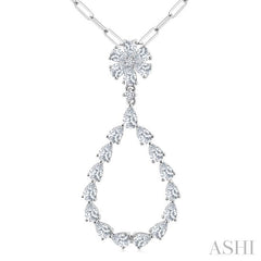 ASHI Pear Shape Diamond Fashion Pendant 913G0PPFGPDWG-1.85