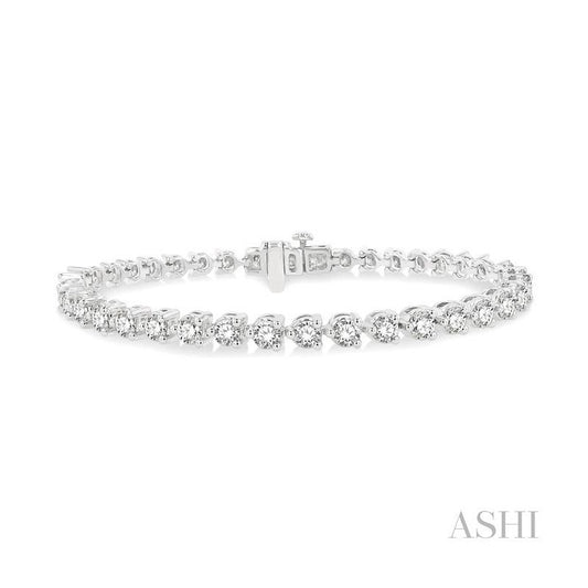 ASHI Diamond Tennis Bracelet 70727PPFGWG