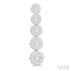 ASHI Lovebright Essential Journey Diamond Long Earrings 914B0PPFGERWG-1.15