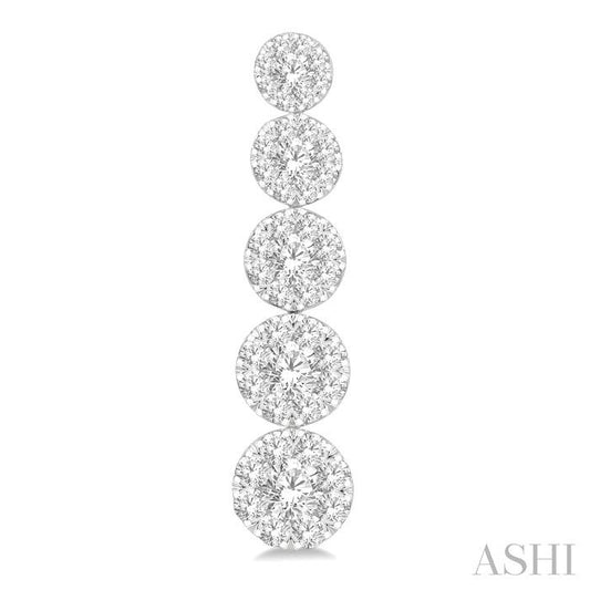 ASHI Lovebright Essential Journey Diamond Long Earrings 914B0PPFGERWG-2.00