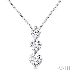 ASHI 3 Stone Diamond Fashion Pendant 915G6PPFGPDWG