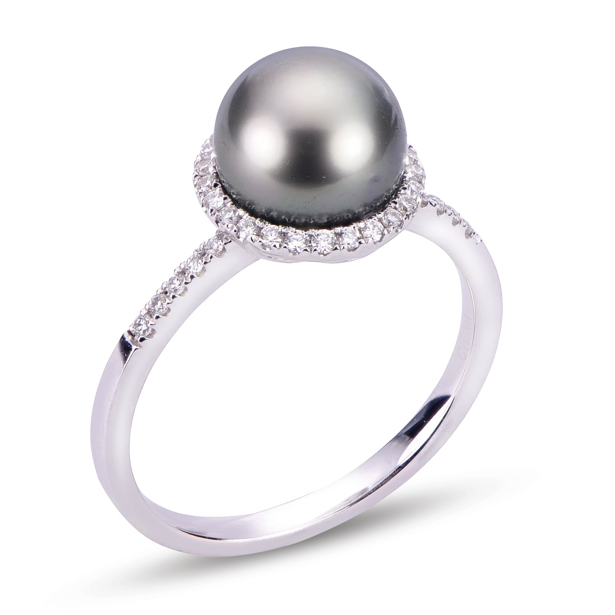 Parkplace Pearls 14KT White Gold Tahitian Pearl Ring 916830/BWH-7