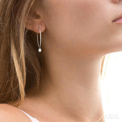 ASHI Oval Shape Lovebright Essential Diamond Earrings 916A5PPFGERWG