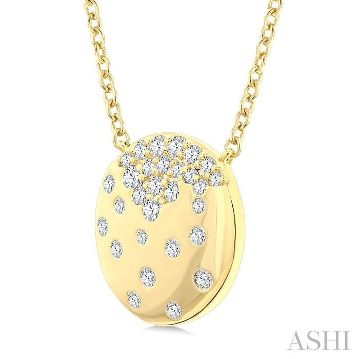 ASHI Mosaic Circle Diamond Fashion Pendant 916H7PPTGPDYG