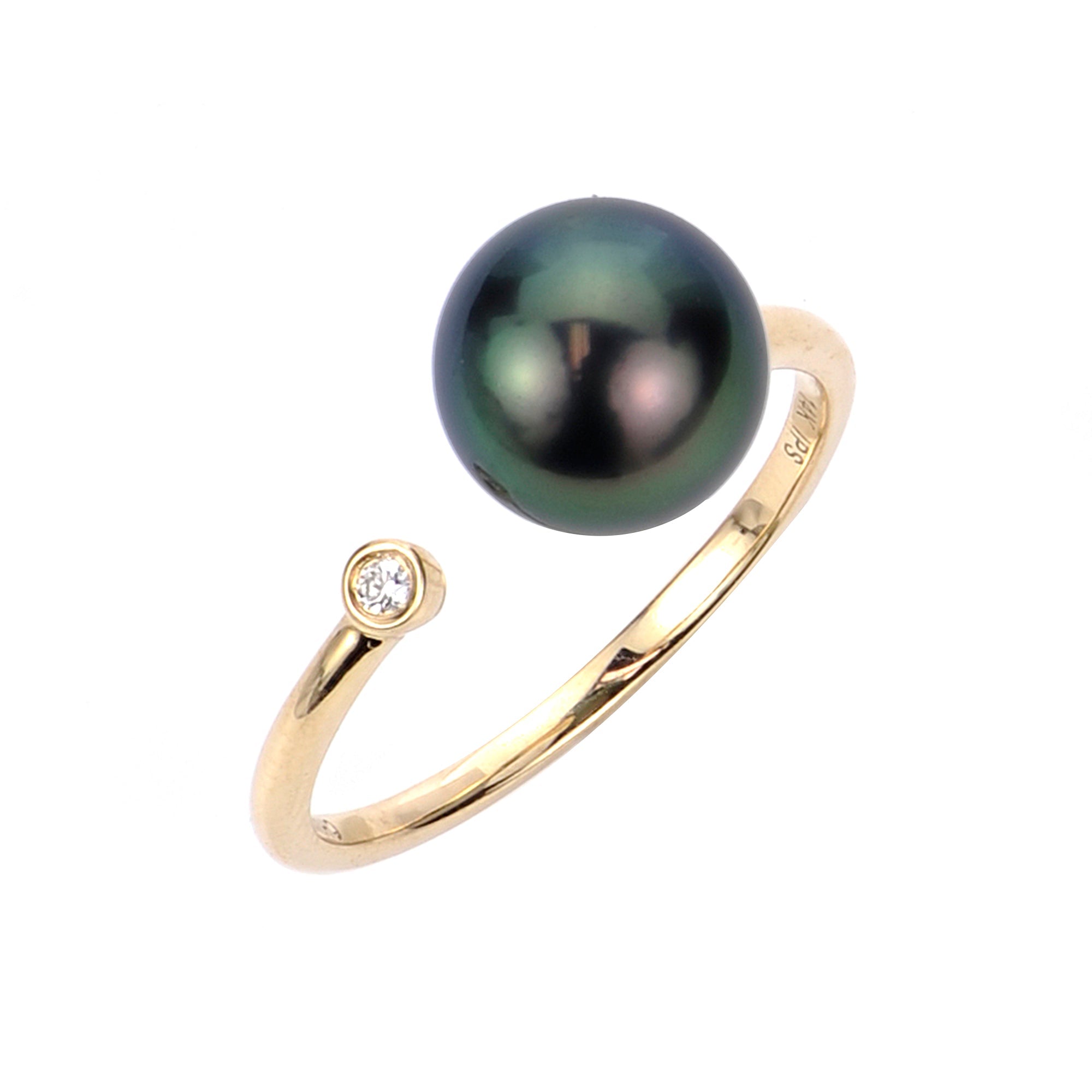 Imperial Partners 14KT Yellow Gold Tahitian Pearl Ring 917200/BGRN