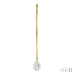 ASHI Pear Shape Lovebright Essential Diamond Earrings 917A3PPFGERYW