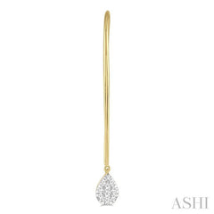 ASHI Pear Shape Lovebright Essential Diamond Earrings 917A5PPFGERYW