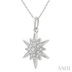 ASHI Star Diamond Fashion Pendant 917H6PPTGPDWG