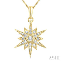 ASHI Star Diamond Fashion Pendant 917H6PPTGPDYG