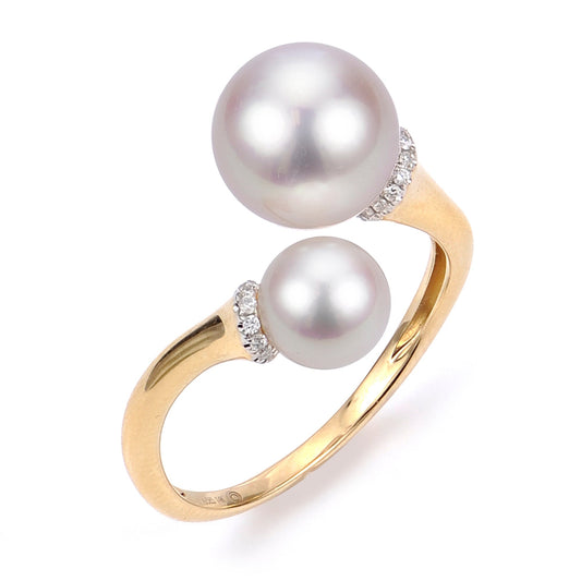 Parkplace Pearls 14KT Yellow Gold Akoya Pearl Ring 918889/A-7