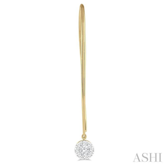 ASHI Round Shape Lovebright Essential Diamond Earrings 918A3PPFGERYW