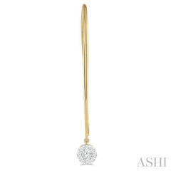ASHI Round Shape Lovebright Essential Diamond Earrings 918A3PPFGERYW