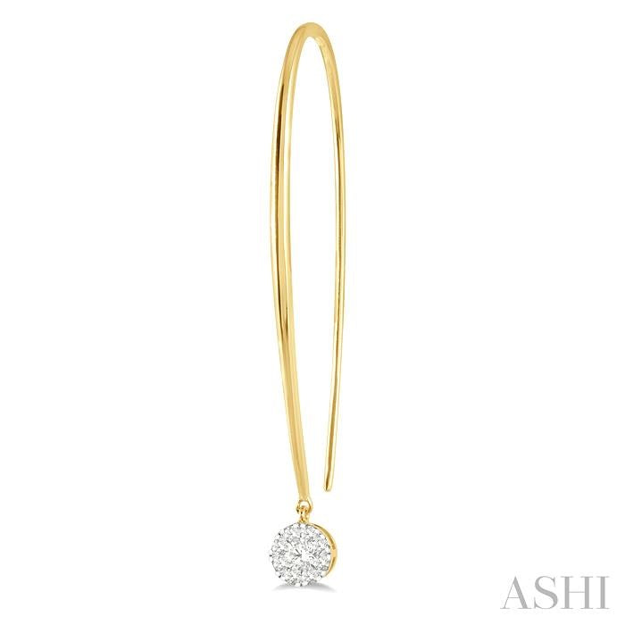 ASHI Round Shape Lovebright Essential Diamond Earrings 918A5PPFGERYW