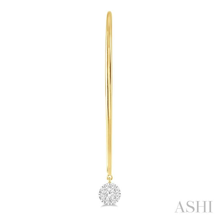ASHI Round Shape Lovebright Essential Diamond Earrings 918A5PPFGERYW