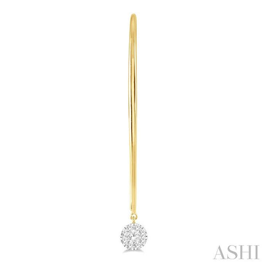 ASHI Round Shape Lovebright Essential Diamond Earrings 918A5PPFGERYW