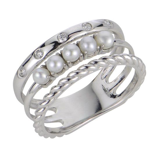 Parkplace Pearls 14KT White Gold  Ring 919328-7
