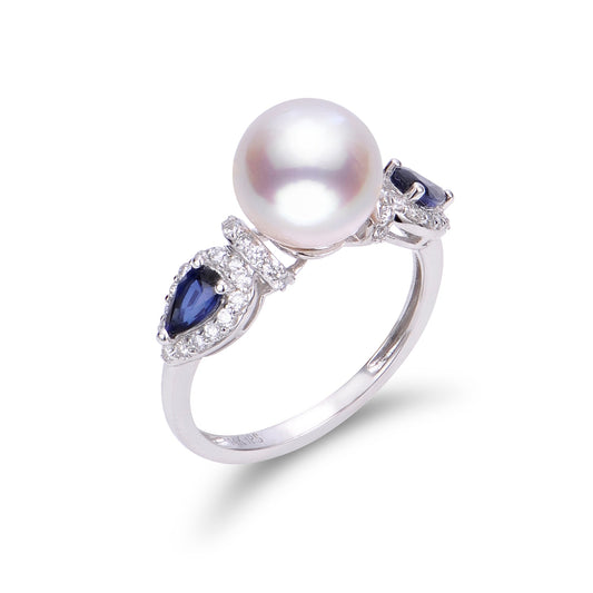 Imperial Partners 14KT White Gold Akoya Pearl Ring 919743/AWH-BS