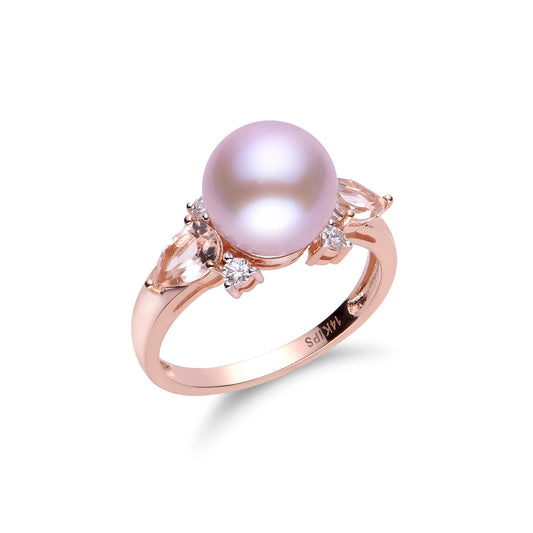 Parkplace Pearls 14KT Rose Gold Freshwater Pearl Ring 919875/RG-NQ-7